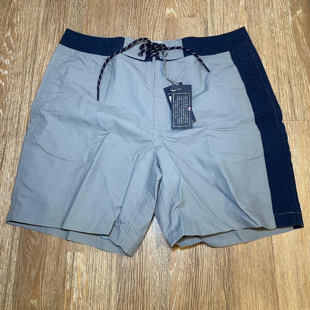 Vineyard Vines Montauk Swim Trunk Gray Size 34 - NWT